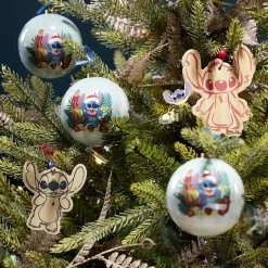 Boule de Noël Disney Stitch bleu Ø7,5cm-Gifi New