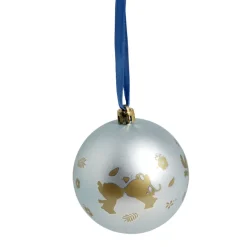 Boule de Noël Disney Stitch bleu Ø8cm x4-Gifi