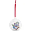 Boule de Noël Disney Stitch en verre et bois Ø8cm-Gifi Outlet