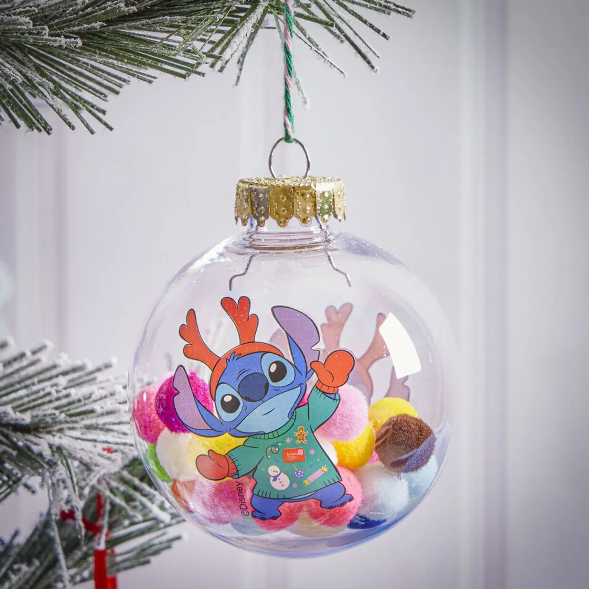 Boule de Noël Disney Stitch Ø8cm-Gifi
