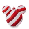 Boule de Noël Disney tête de Mickey rayé blanc et rouge-Gifi Clearance