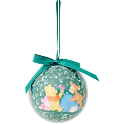 Boule de Noël Disney Winnie L'ourson vert foncé Ø7,5cm-Gifi Online