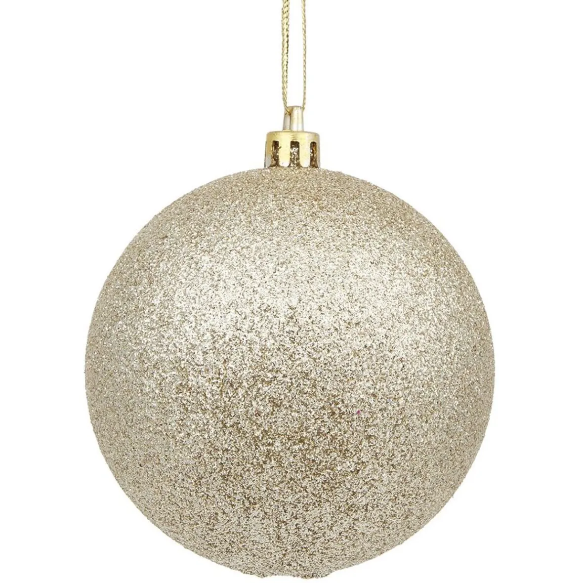 Boule de Noël dorée à paillettes Ø8 cm-Gifi Hot