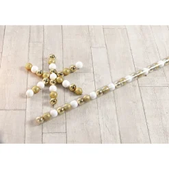 Boule de Noël dorée et blanche x25-Gifi Best