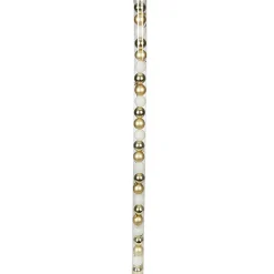 Boule de Noël dorée et blanche x25-Gifi Best