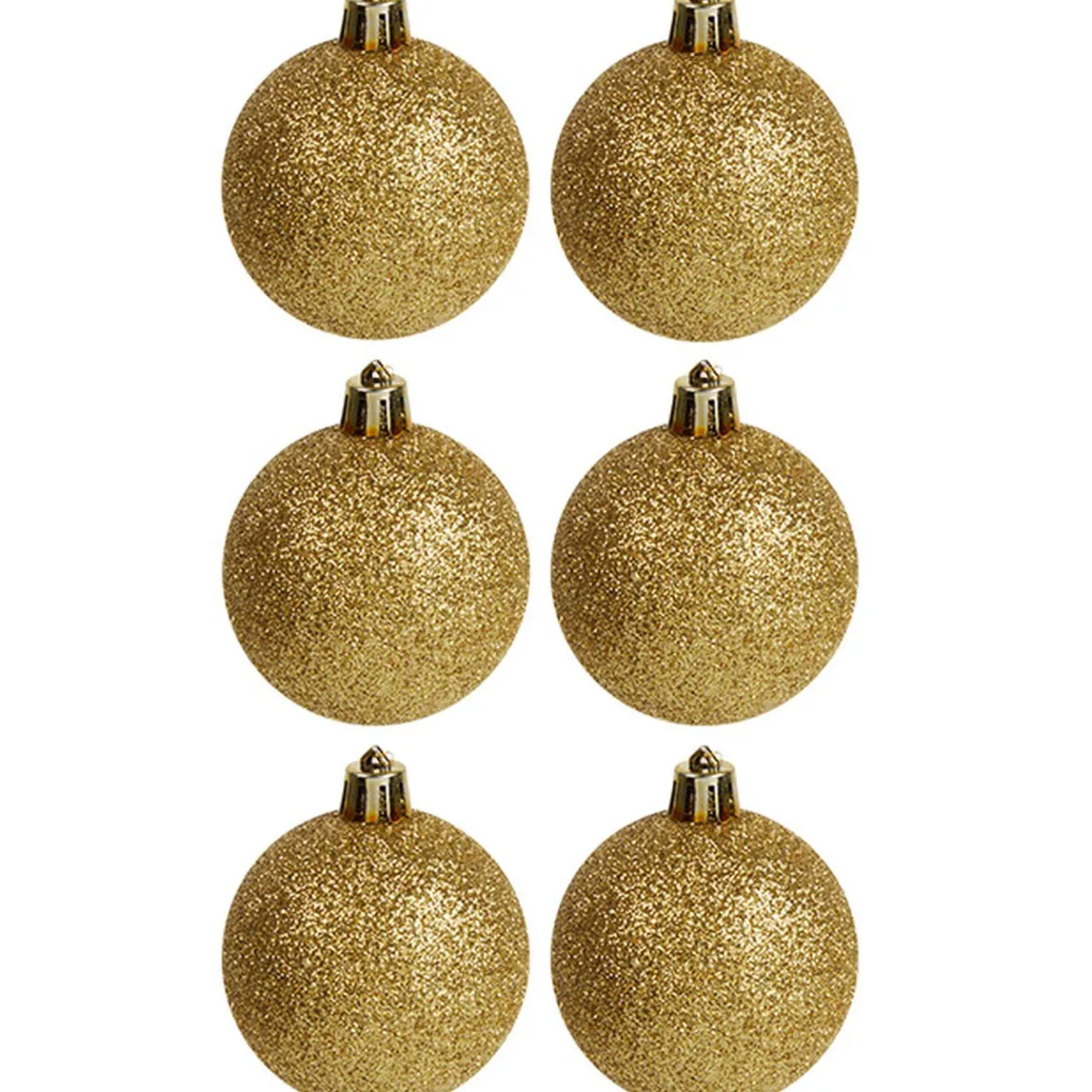 Boule de Noël dorée pailletée x6-Gifi Sale