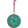 Boule de Noël effet gravure animaux vert et rouge Ø12cm-Gifi Hot