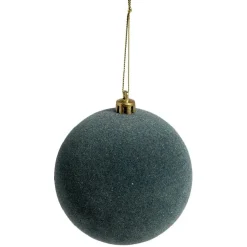 Boule de Noël effet velours Ø8cm x6-Gifi Clearance