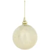 Boule de Noël en acrylique beige doré Ø10 cm-Gifi