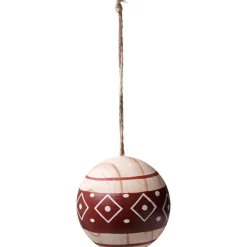 Boule de Noël en bois style ethnique-Gifi Hot
