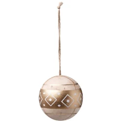 Boule de Noël en bois style ethnique-Gifi Hot