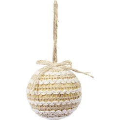 Boule de Noël en jute Ø8cm-Gifi Outlet