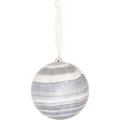 Boule de Noël en mousse design boréal bleu-Gifi Best