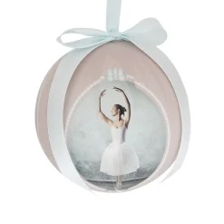Boule de Noël en mousse design danseuse rose et bleu-Gifi Clearance