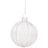 Boule de Noël en verre à suspendre-Gifi