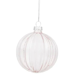 Boule de Noël en verre à suspendre-Gifi