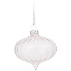 Boule de Noël en verre à suspendre-Gifi
