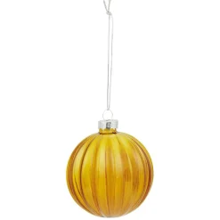 Boule de Noël en verre ambré Ø10 cm-Gifi New