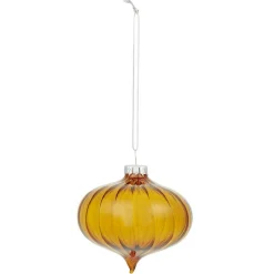 Boule de Noël en verre ambré Ø10 cm-Gifi New