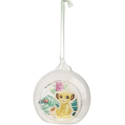 Boule de Noël en verre Disney Le Roi Lion Simba Ø8cm-Gifi