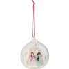 Boule de Noël en verre Disney Princesses Ariel et Jasmine Ø8cm-Gifi New