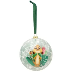Boule de Noël en verre Disney Le Roi Lion verte et blanche Ø9,5cm-Gifi Sale