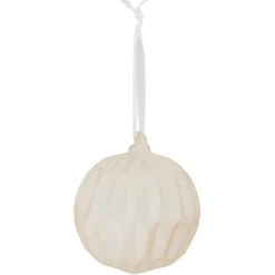 Boule de Noël en verre dépoli rose clair Ø8cm-Gifi Online