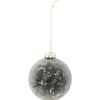 Boule de Noël en verre effet marbre noir et doré Ø8cm-Gifi Hot