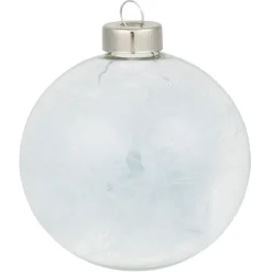 Boule de Noël en verre garnie d'une plume-Gifi Online