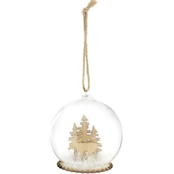 Boule de Noël en verre intérieur paysage-Gifi Outlet