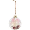 Boule de Noël en verre intérieur fleurs séchées Ø8cm-Gifi Outlet