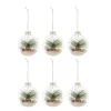 Boule de Noël en verre transparent x6-Gifi Outlet