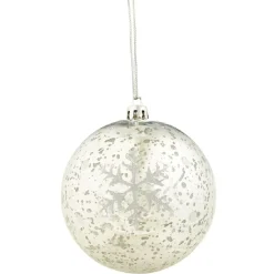 Boule de Noël flocon de neigeà suspendre-Gifi New