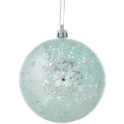 Boule de Noël flocon de neigeà suspendre-Gifi New