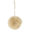 Boule de Noël fourrure marron Ø6cm-Gifi Online