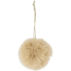 Boule de Noël fourrure marron Ø6cm-Gifi Online