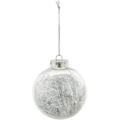 Boule de Noël garnie de cheveux d'ange-Gifi Online