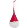 Boule de Noël gnome rouge et blanc Ø6xH11cm-Gifi Hot