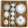 Boule de Noël gris argenté x15-Gifi Best