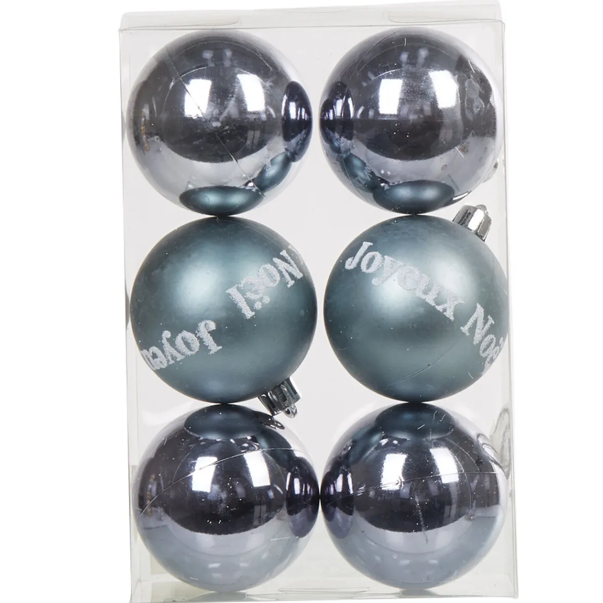 Boule de Noël grise x 6-Gifi Online