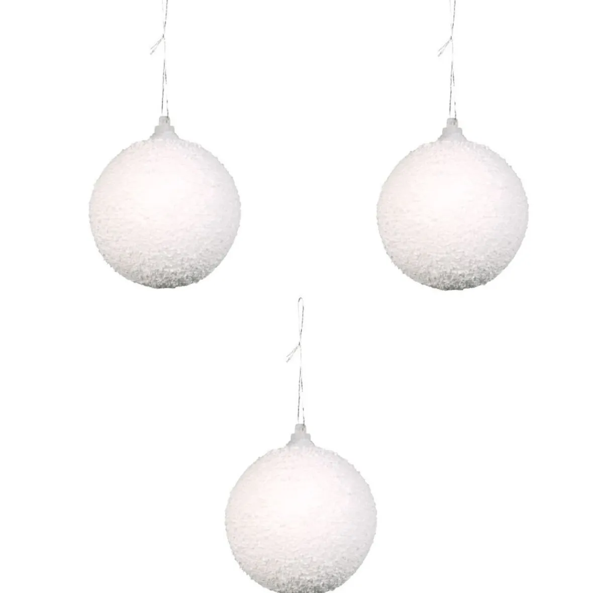 Boule de Noël imitation neige X3-Gifi Online