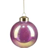 Boule de Noël iridescente rose Ø8cm-Gifi Sale