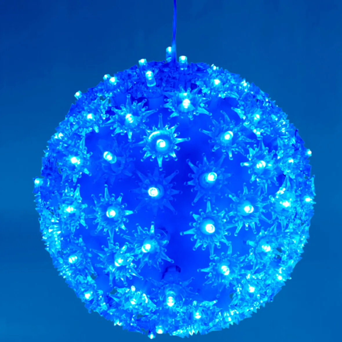 Boule de Noël lumineuse bleue clignotante-Gifi