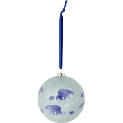 Boule de Noël motif banquise bleu et blanc Ø8cm - 3 modèles-Gifi Sale