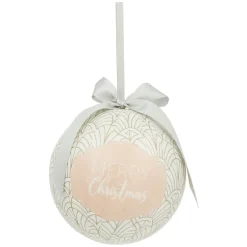 Boule de Noël motif et inscription Merry Christmas Ø12 cm-Gifi Best