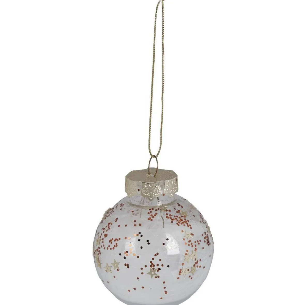 Boule de Noël motif étoile dorée-Gifi