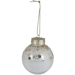 Boule de Noël motif étoile dorée-Gifi