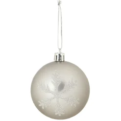 Boule de Noël motif tradition brillant-Gifi Clearance