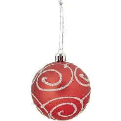 Boule de Noël motif tradition brillant-Gifi Clearance