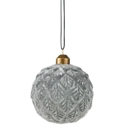 Boule de Noël motifs feuilles à suspendre-Gifi Best